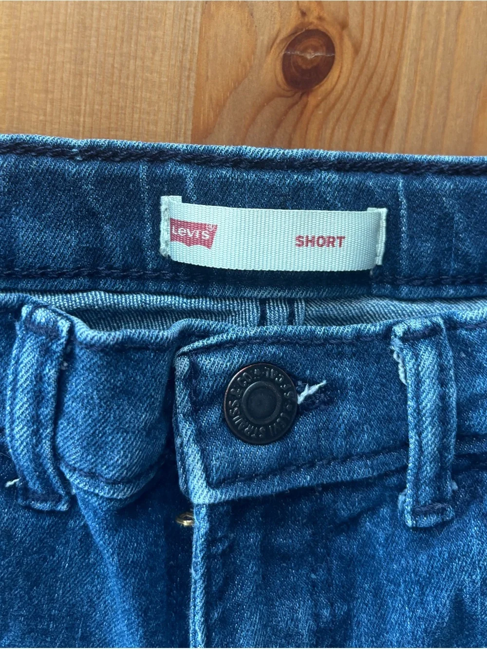 Girls Levi's Dark Blue Denim Shorts